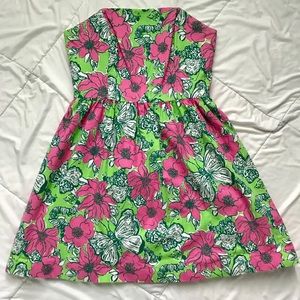 Lilly Pulitzer Lottie Dress in New Green Bloomin